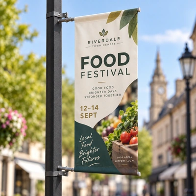  Lamp Post Banner Printing