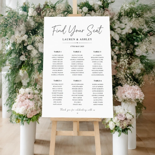  Wedding Table Plan Printing