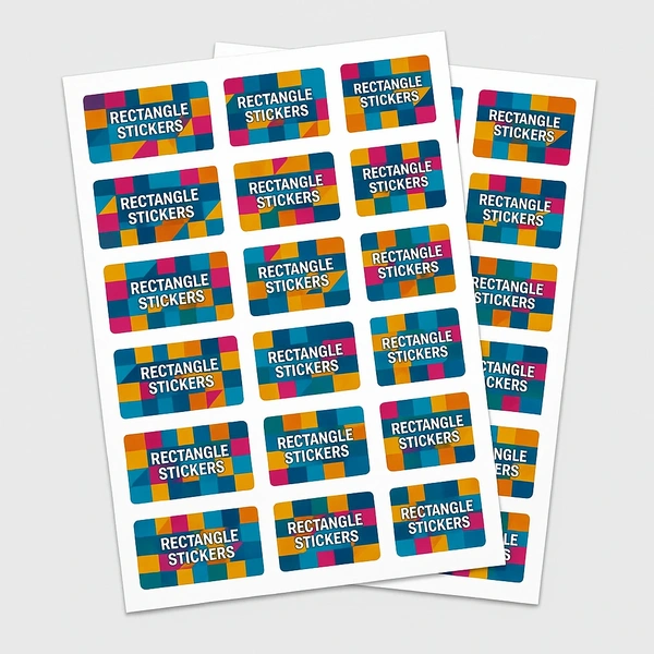 Rectangle Sticker Sheets & Labels - Fast Delivery | CMYK Printers