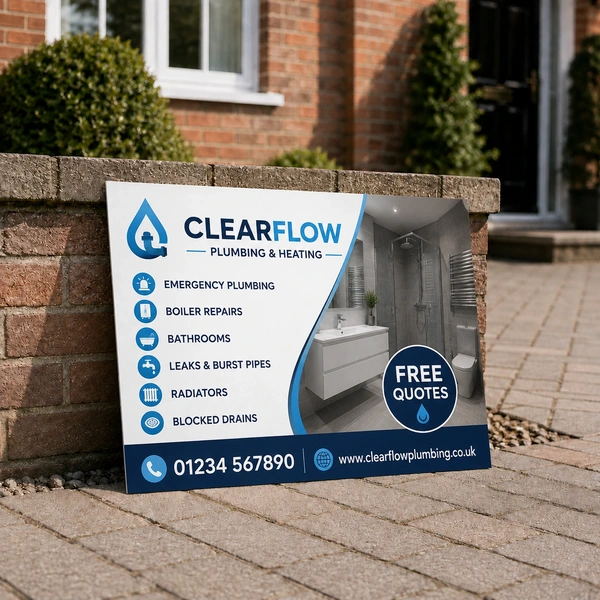  Plumbers Siteboard Printing