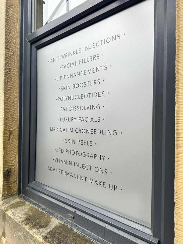 External window frosting