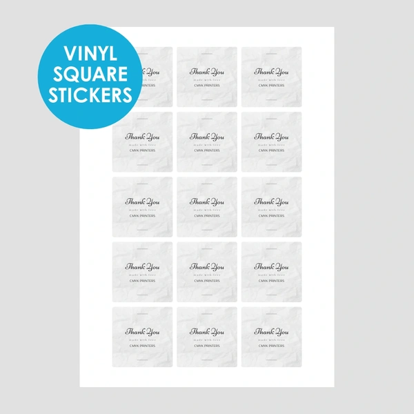  Vinyl Square Stickers